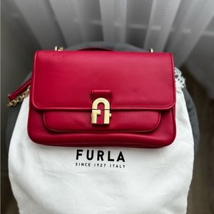 Furla Scarlet Crossbody Bag with Gold Accent